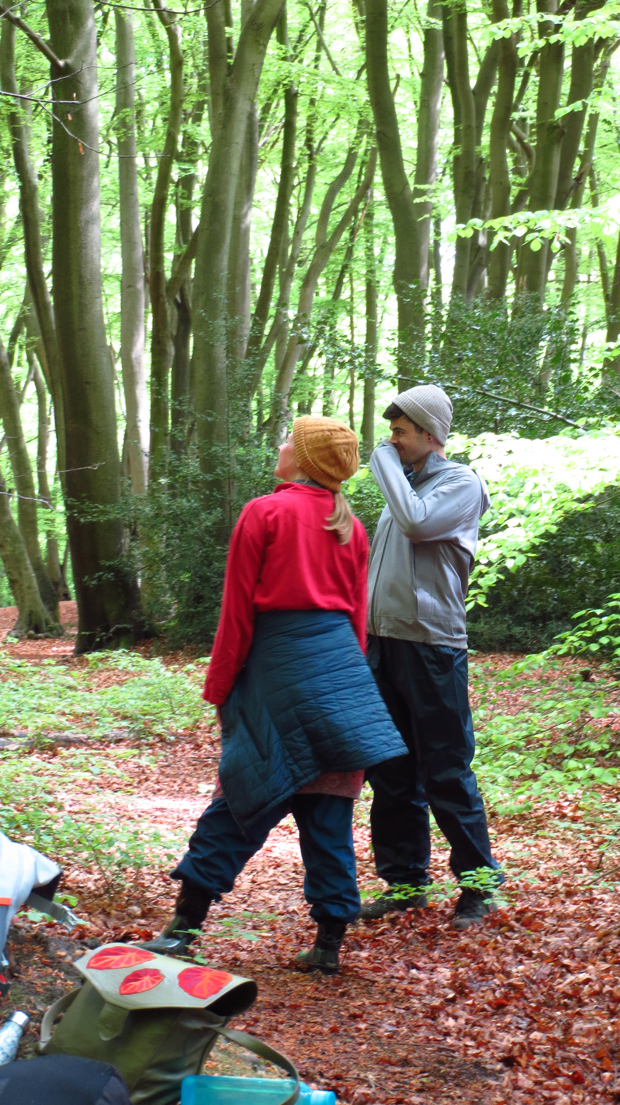 talking in the forest